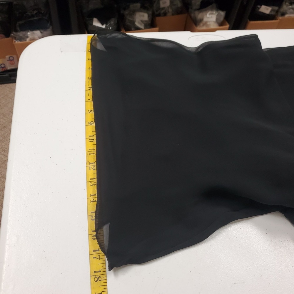 Banana Republic Black Silk Midi Dress 0 Cowl Neck 90s Minimalist Bias Cut Slip - Picture 6 of 11